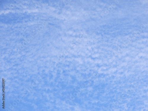 blue sky with clouds closeup © srckomkrit