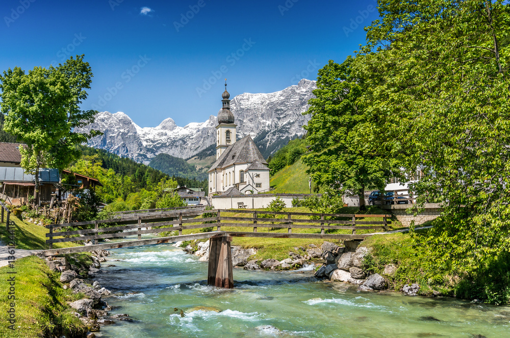 Church of Ramsau, Bavaria, Germany