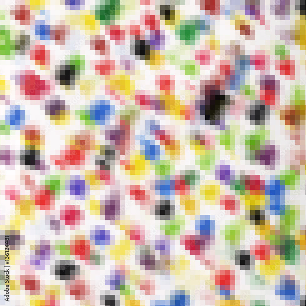 Abstract colorful background, pixel art