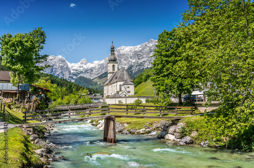 Obraz na płótnie Church of Ramsau, Bavaria, Germany w salonie