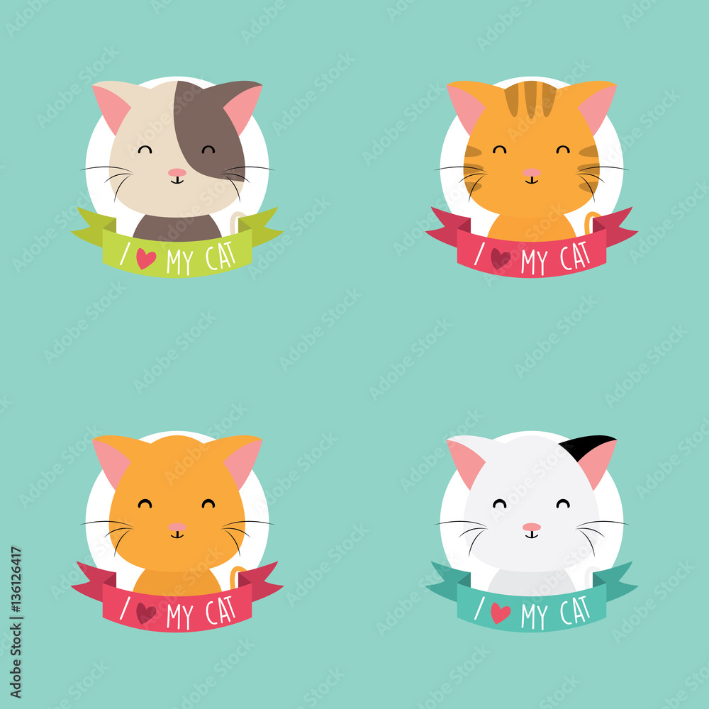 Cute Cartoon cats