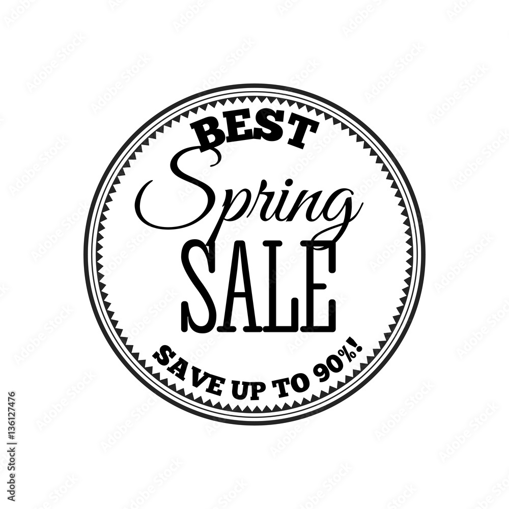 Spring Sale Lettering Design Background