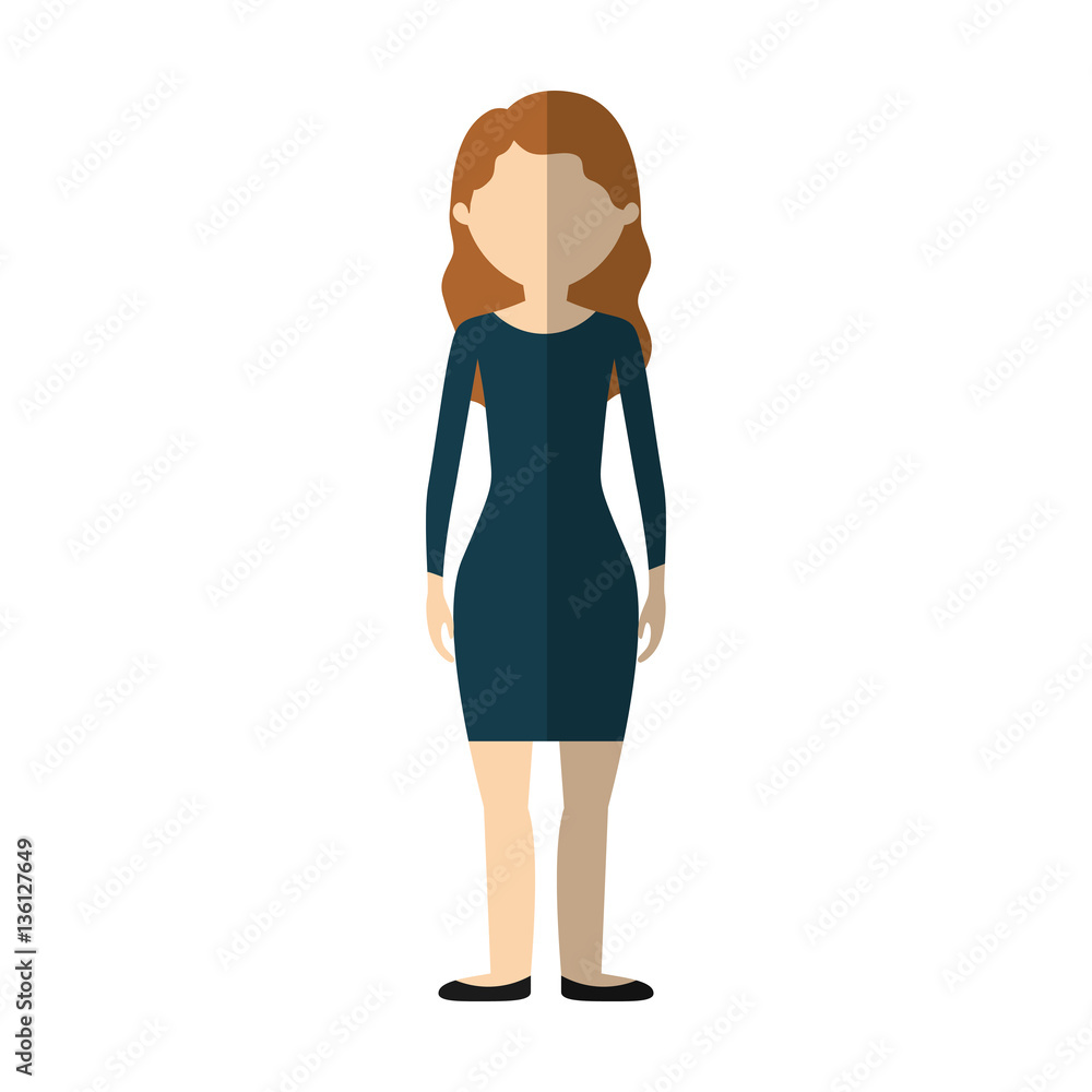 business woman formal cloth icon, vector illustration business woman formal cloth icon, vector illustration