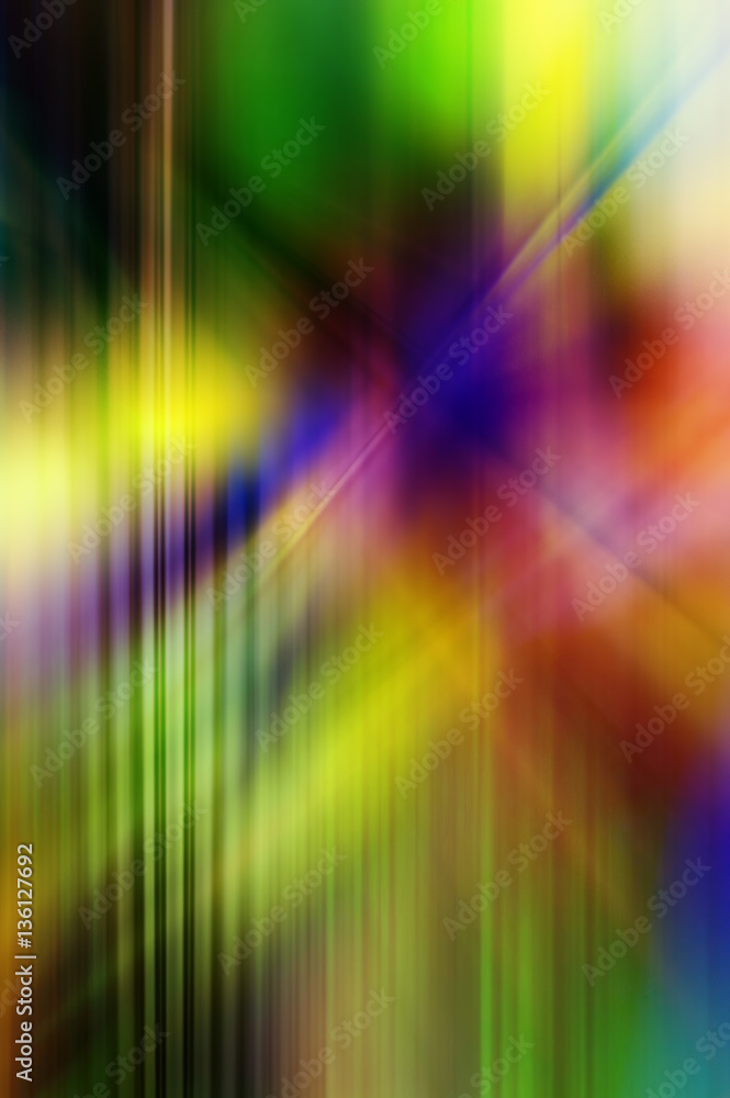 Abstract background in green, yellow, purple, pink, red and orange colors