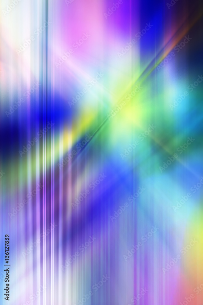 Abstract background in blue, purple, pink, green and yellow colors