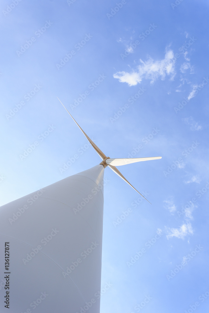 Wind turbines farm on the hill. Generating electricity, Thailand Wind turbines farm on the hill. Generating electricity, Thailand