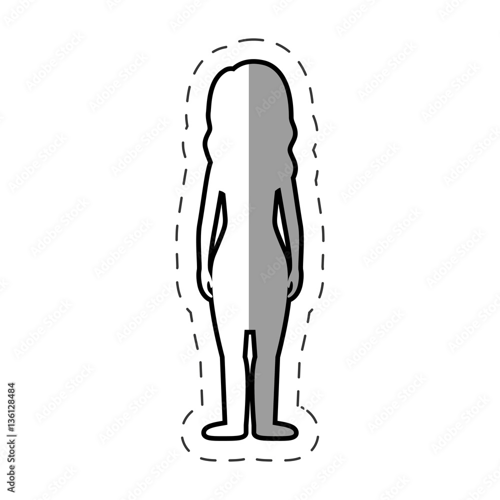 figure body woman icon image, vector illustration figure body woman icon image, vector illustration