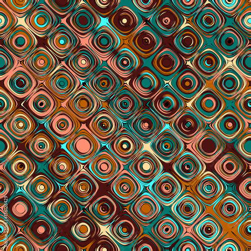 Repeating abstract bubbles pattern