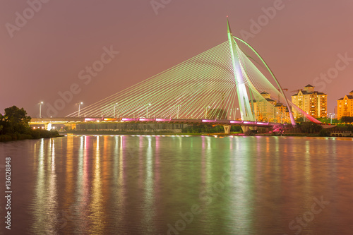 Seri Wawasan Bridge the Rainbow Bridge in light green