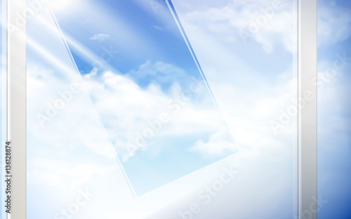 bright sky background