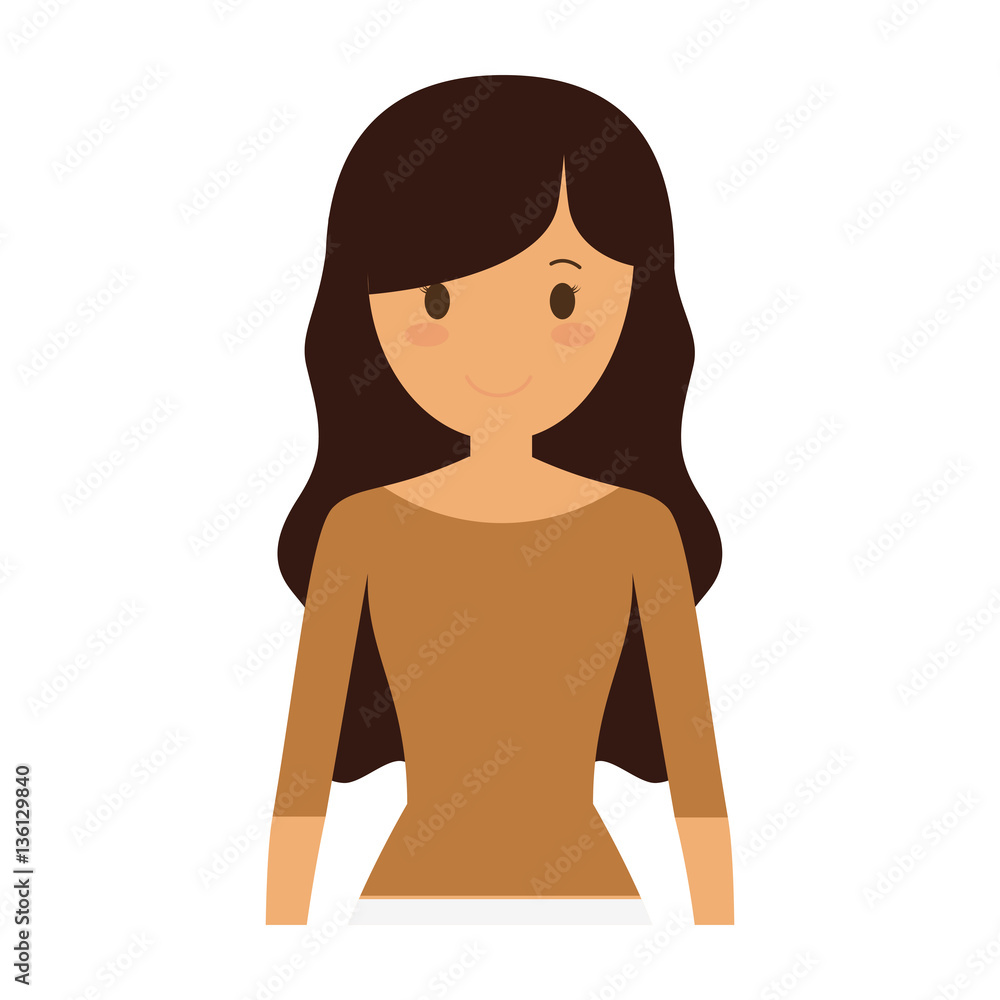 people casual woman cloth icon, vector illustration people casual woman cloth icon, vector illustration