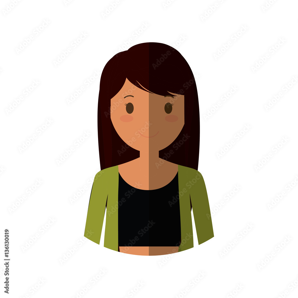 people casual woman cloth icon, vector illustration people casual woman cloth icon, vector illustration