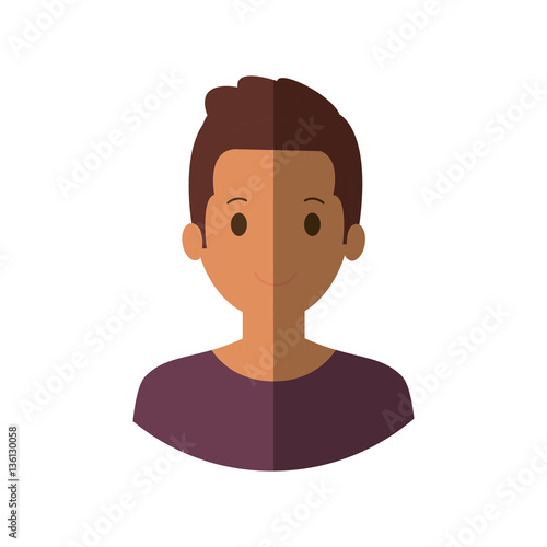 people casual man cloth icon, vector illustration