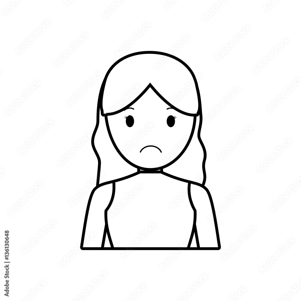 figure people casual woman cloth icon, vector illustration figure people casual woman cloth icon, vector illustration