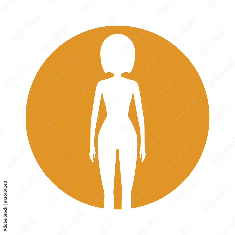symbol body woman icon image, vector illustration symbol body woman icon image, vector illustration