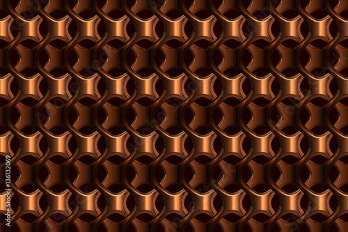 Repeating copper Celtic background  