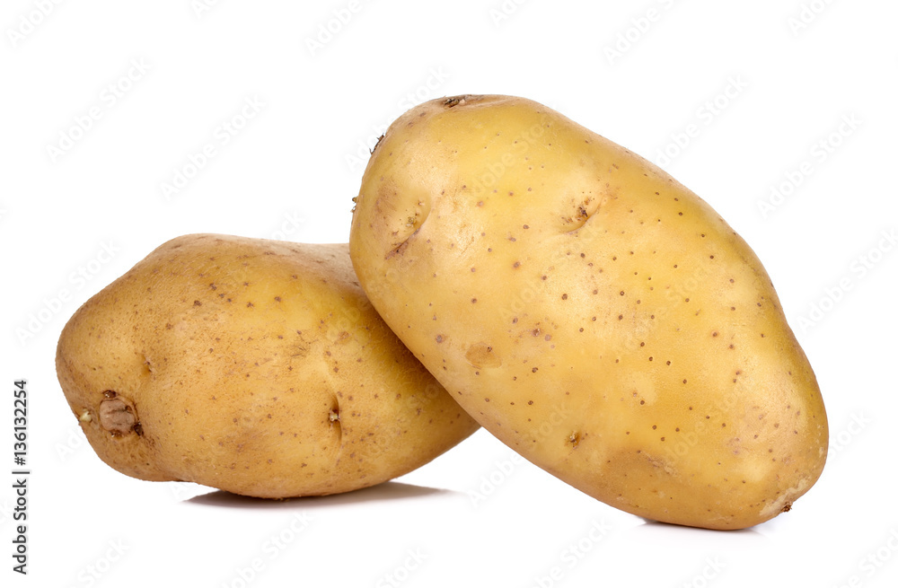 Potato isolated on the white background Potato isolated on the white background