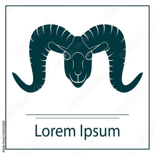 Bighorn sheep - vector illustration 
