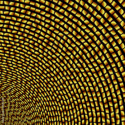 Round   mosaic  - vector illustration 