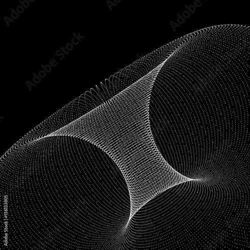 Infundibular futuristic  structure   - vector illustration 