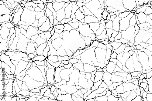 Wide cracked grunge vector texture 