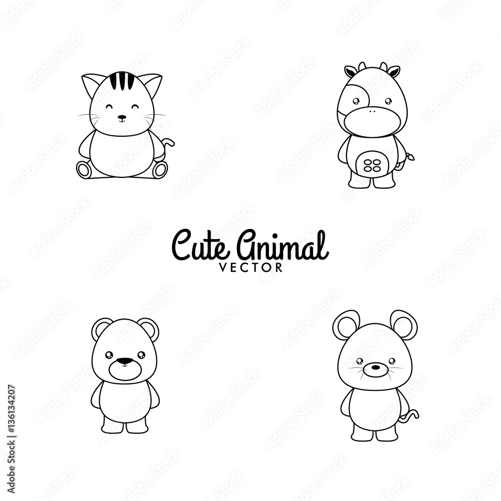 Cute Cartoon animals Cute Cartoon animals