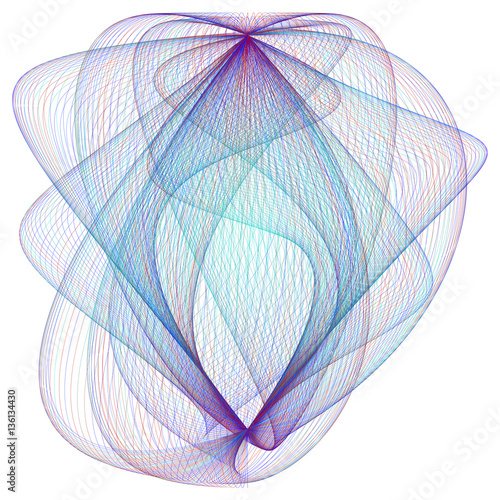 Wave asymmetrical mathematical vector form