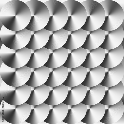 Circular brushed metal vector pattern  