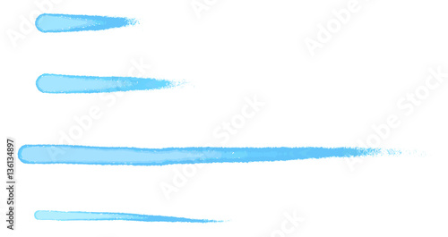 Vector Aquarelle Paints Smears for Brush Creation