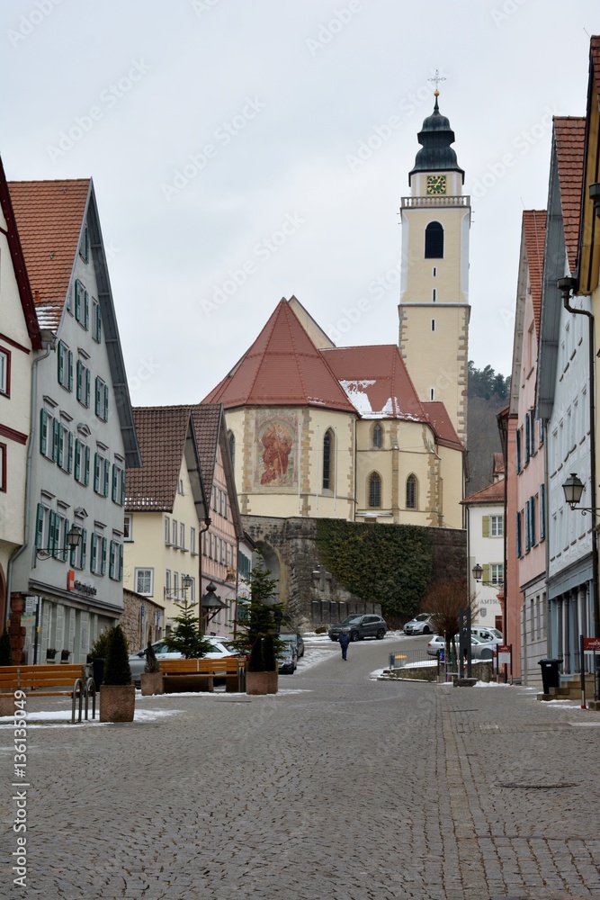 Fototapeta premium Bavaria, street, landmark