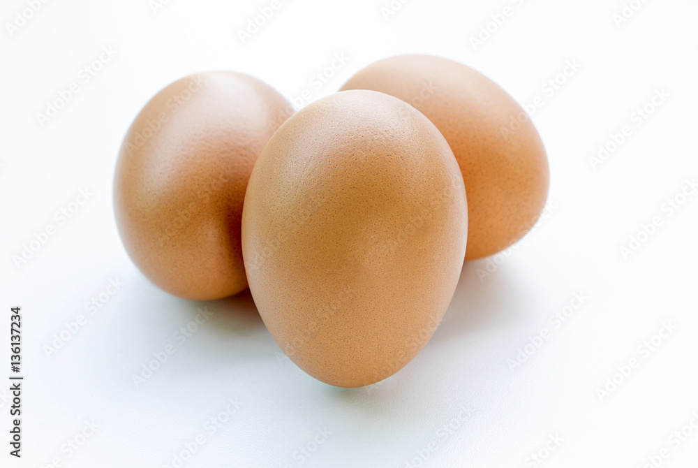 eggs isolated on white background