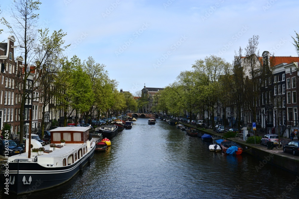Fototapeta premium 運河の町アムステルダム