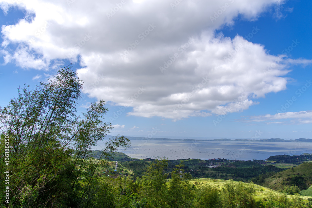 cloudy sky at Laguna de bay , Philippines