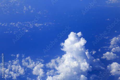 Fototapeta Naklejka Na Ścianę i Meble -  Skyline View above the Clouds from air plane