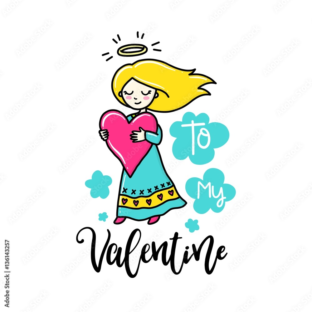 Obraz premium Vector hand drawn lettering poster