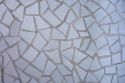 paving broken tiles