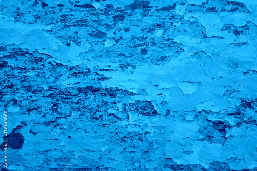 Aged beautiful blue wooden wall, old, texture, background 