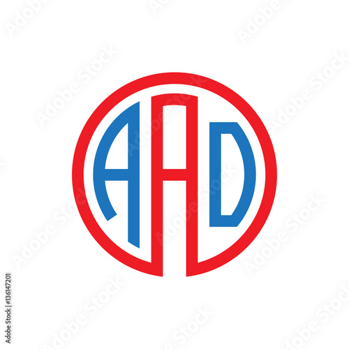 Free Download initial three letter logo circle red blue - GFXLoad