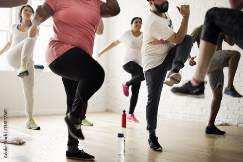 Fotografija Diversity People Exercise Class Relax Concept