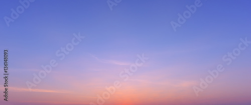Fototapeta Naklejka Na Ścianę i Meble -  Panorama sunset sky background