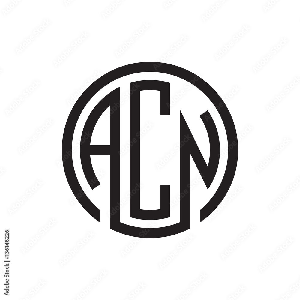 initial three letter logo circle black initial three letter logo circle black