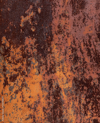rusty metal , iron corrosion , oxidation of steel , the texture of the rust © demzp