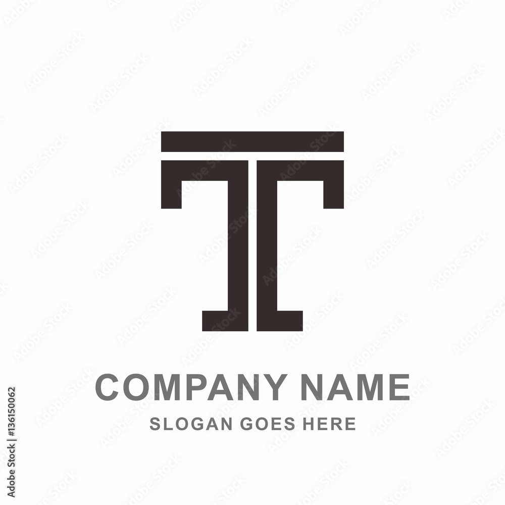 Monogram Letter T Geometric Square Strips Architecture Interior Construction Business Company Stock Vector Logo Design Template Monogram Letter T Geometric Square Strips Architecture Interior Construction Business Company Stock Vector Logo Design Template