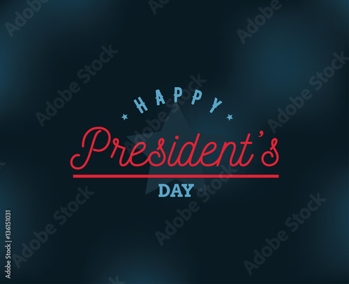 Presidents day vector typography.