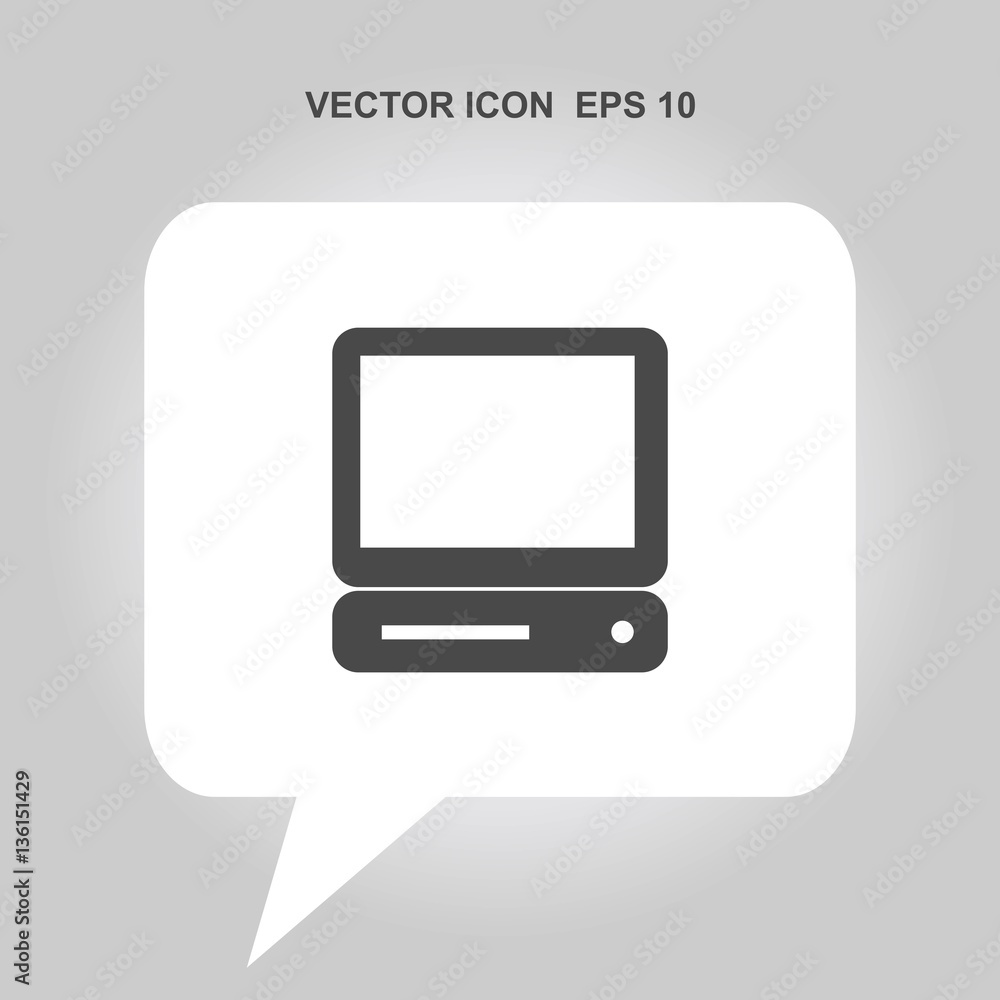 computer vector icon computer vector icon
