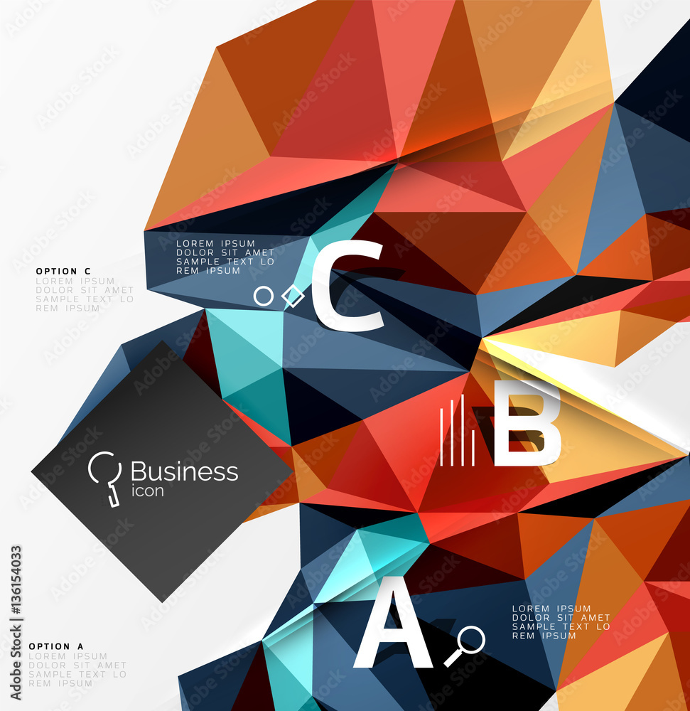 Low poly polygonal triangle abstract background Low poly polygonal triangle abstract background