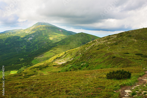 Beautiful views of Hoverla, the highest peak of the Ukrainian Carpathians