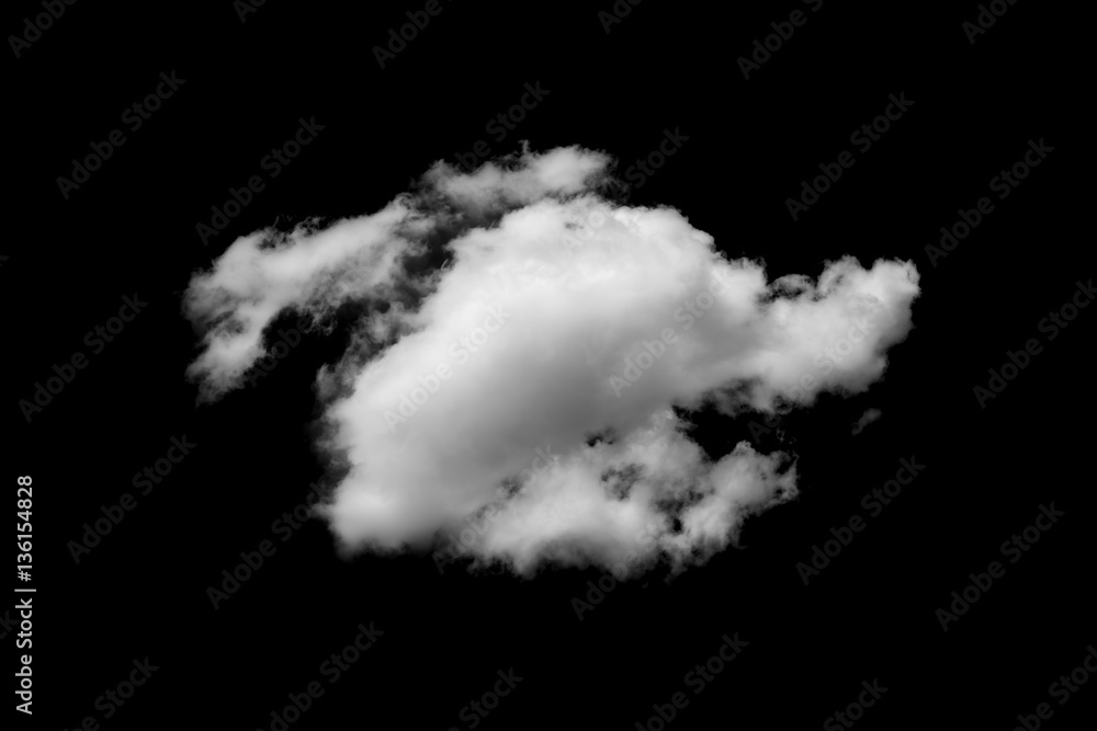 Clouds on black background Clouds on black background