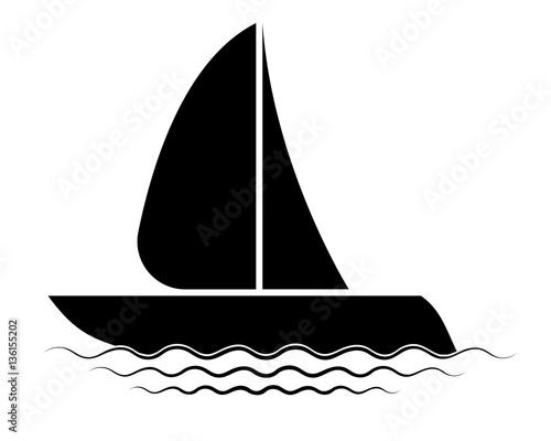 barca a vela pittogramma 