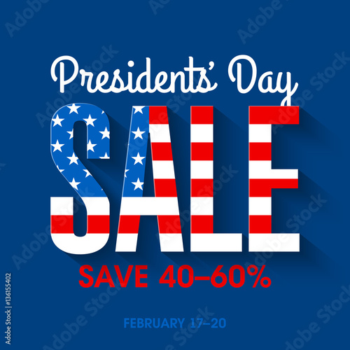 Presidents day sale banner